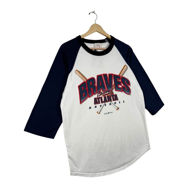 Vintage Braves Atlanta Baseball MLB 3/4 Sleeve T-Shirt