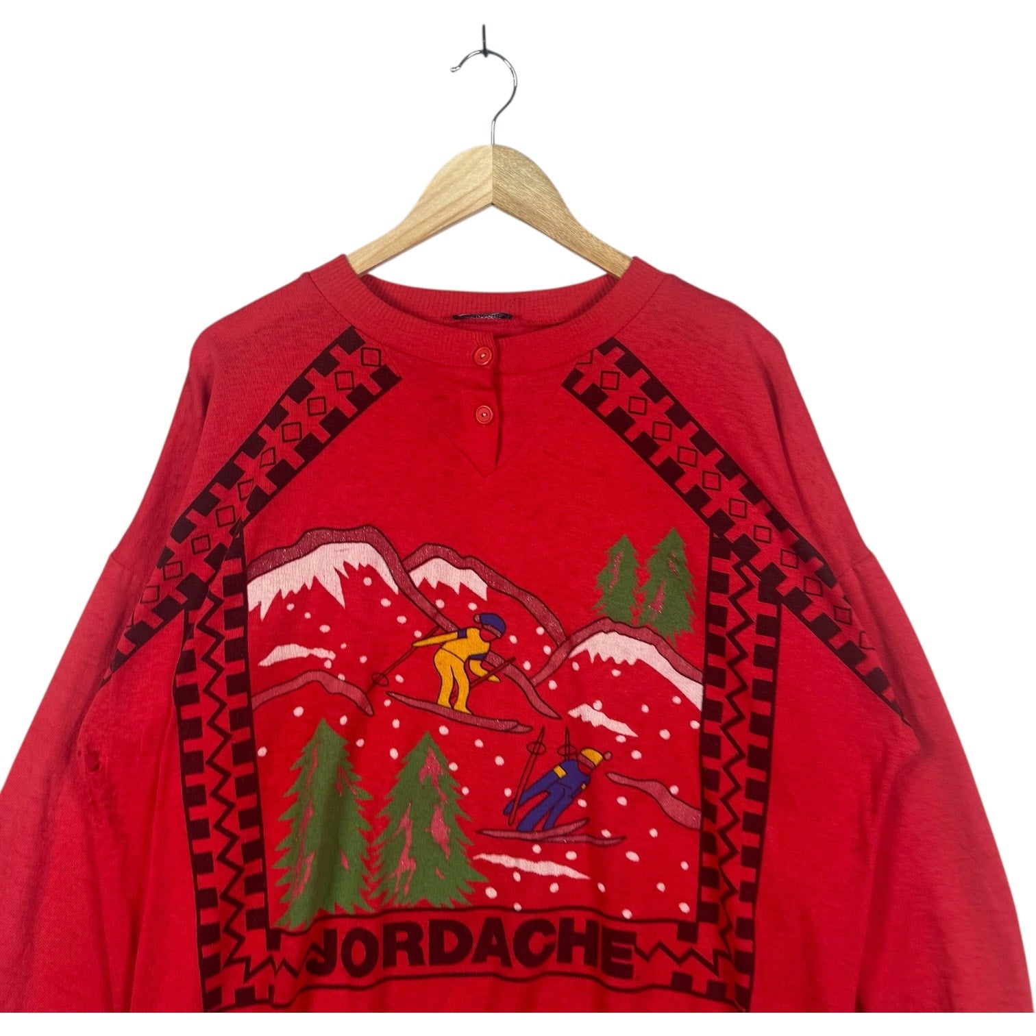 Vintage Jordache Skiing Holiday Crewneck