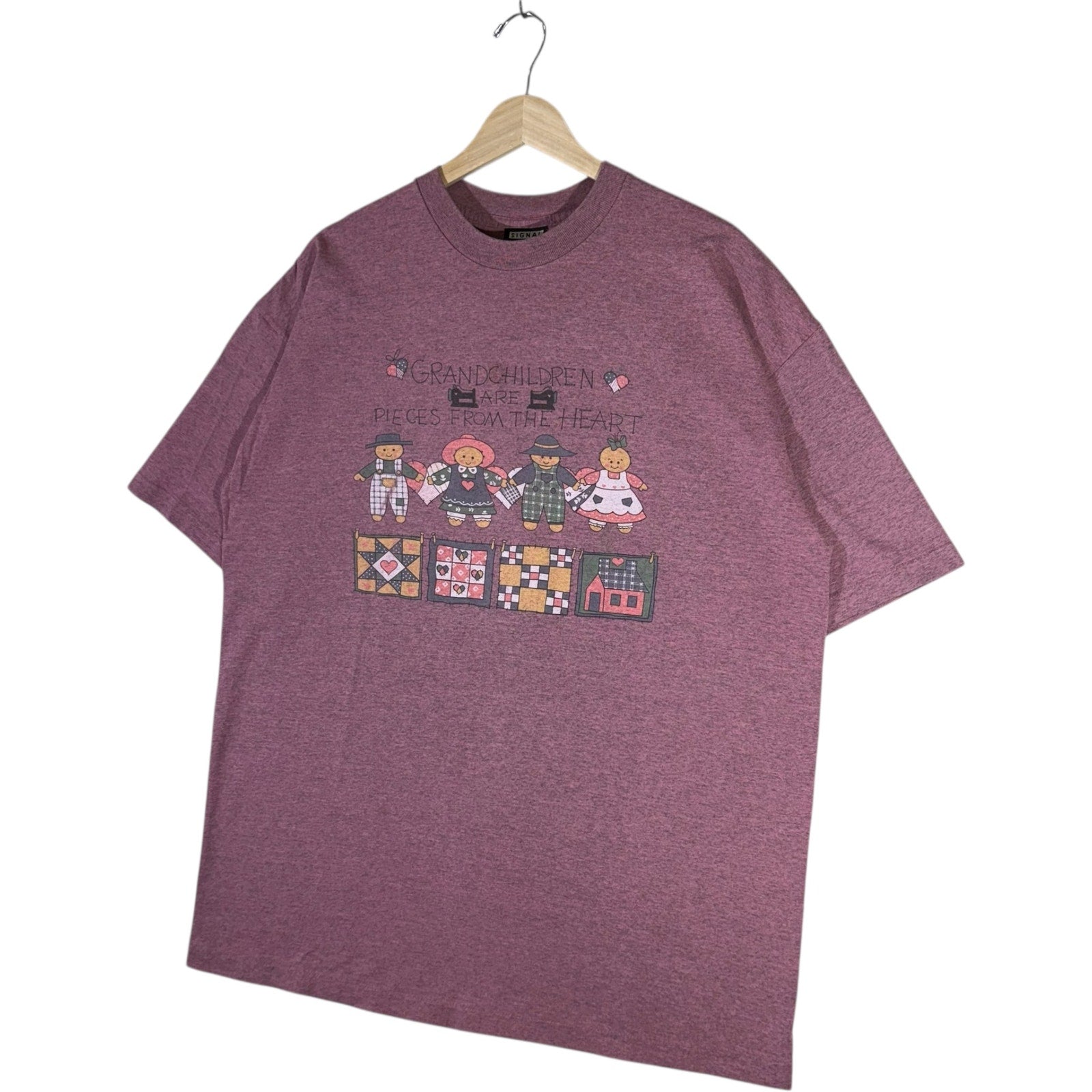 Vintage Grandchildren Are Pieces From The Heart Quote Tee