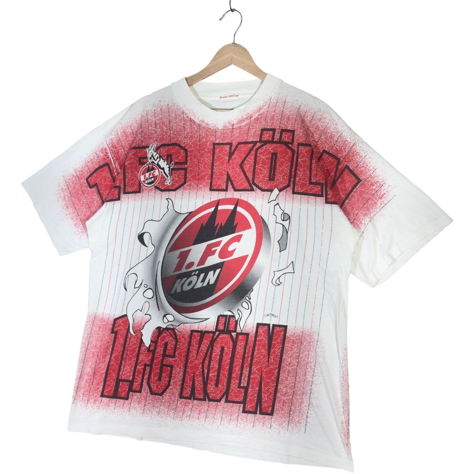 Vintage 1. FC Koln Team Logo Breakthrough AOP Soccer Tee