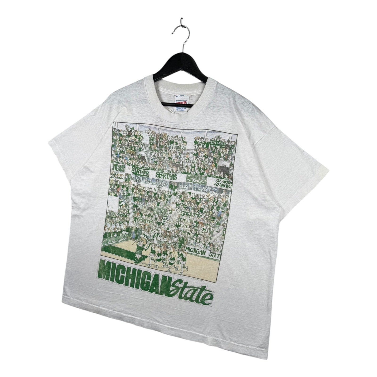Vintage Michigan State Spartans Crowd Court T-Shirt