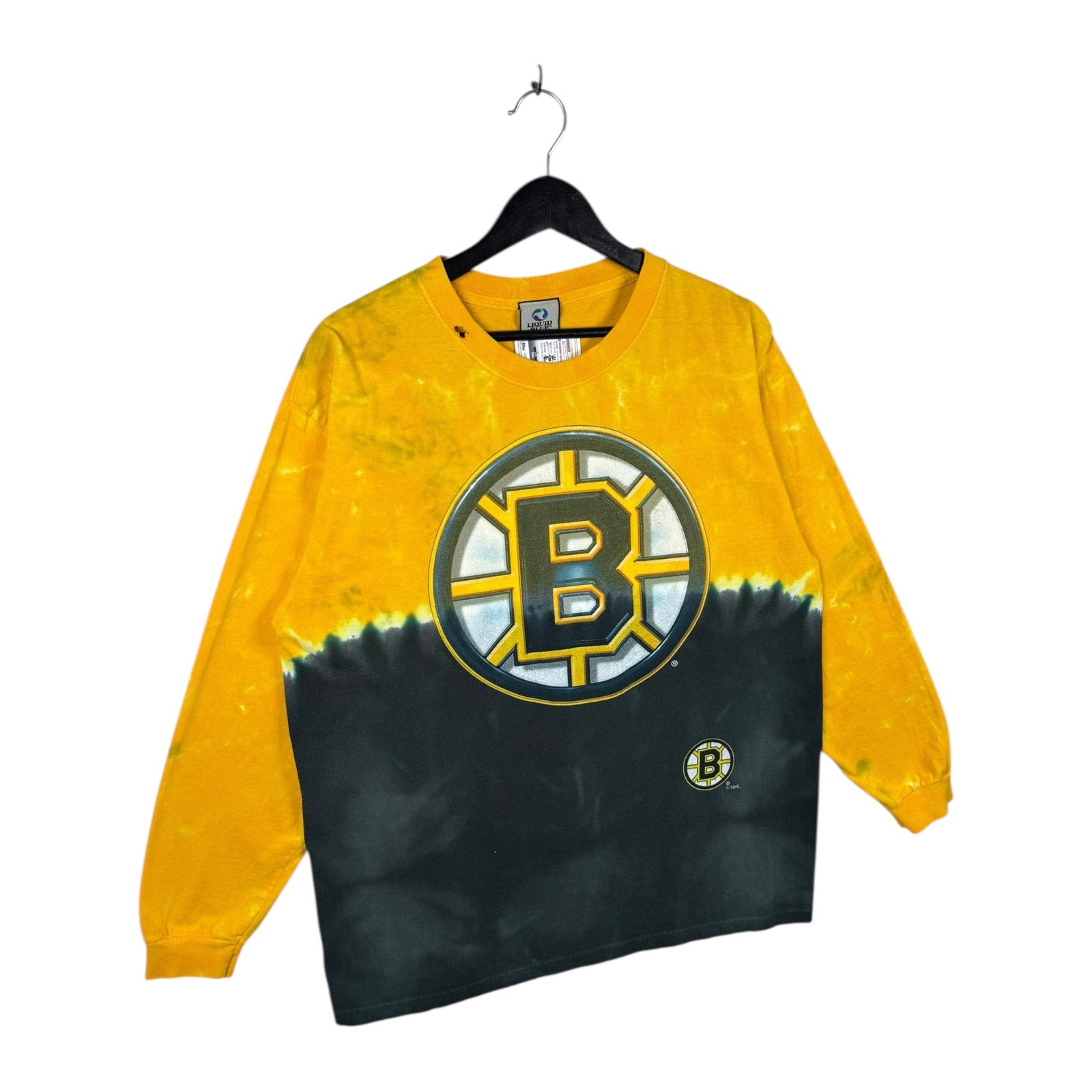 Vintage Boston Bruins Tie Dye Long Sleeve T-Shirt