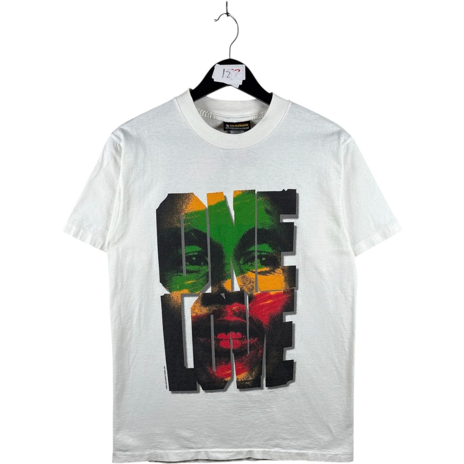 Vintage Bob Marley One Love Graphic Print T-Shirt