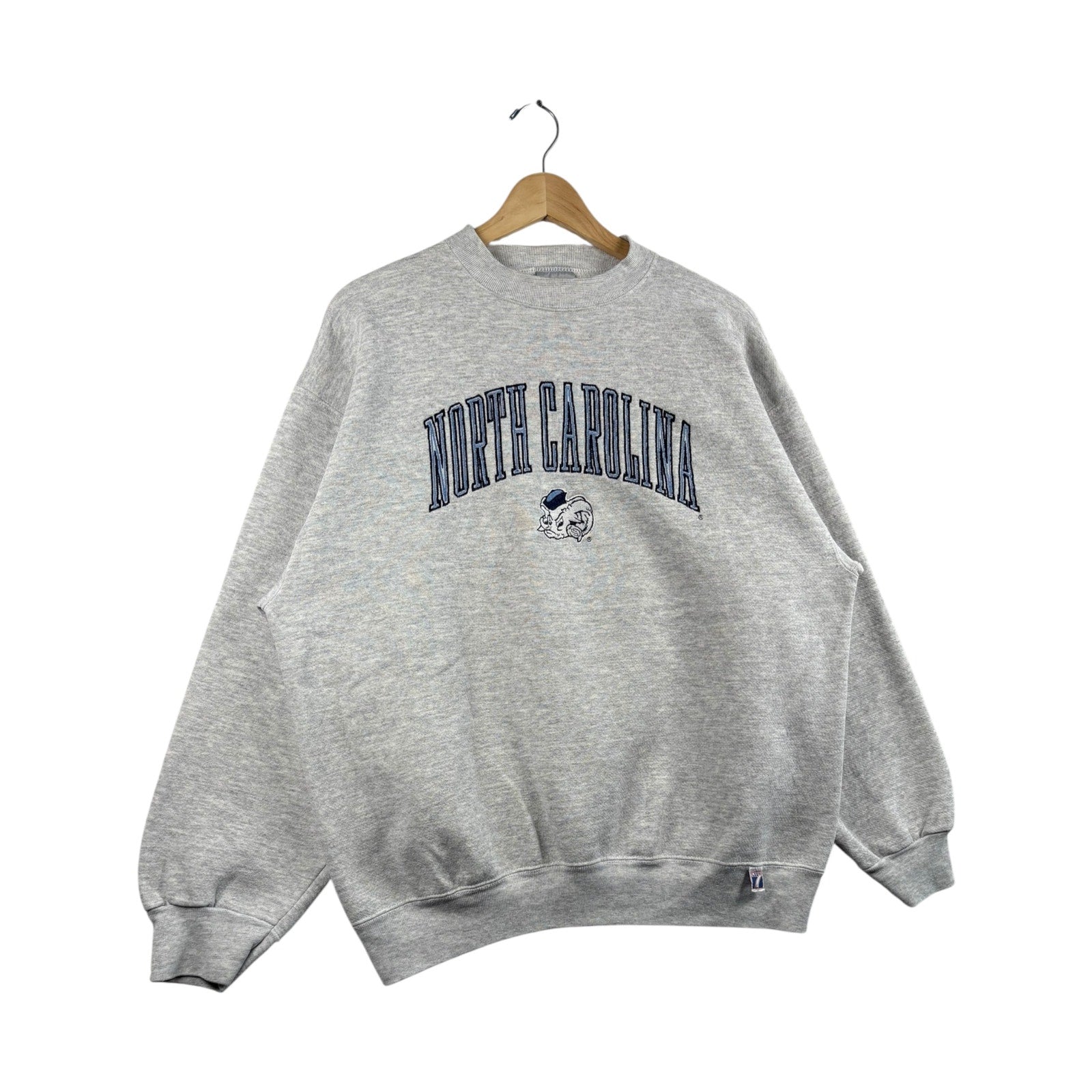 Vintage Logo 7 University Of North Carolina Crewneck