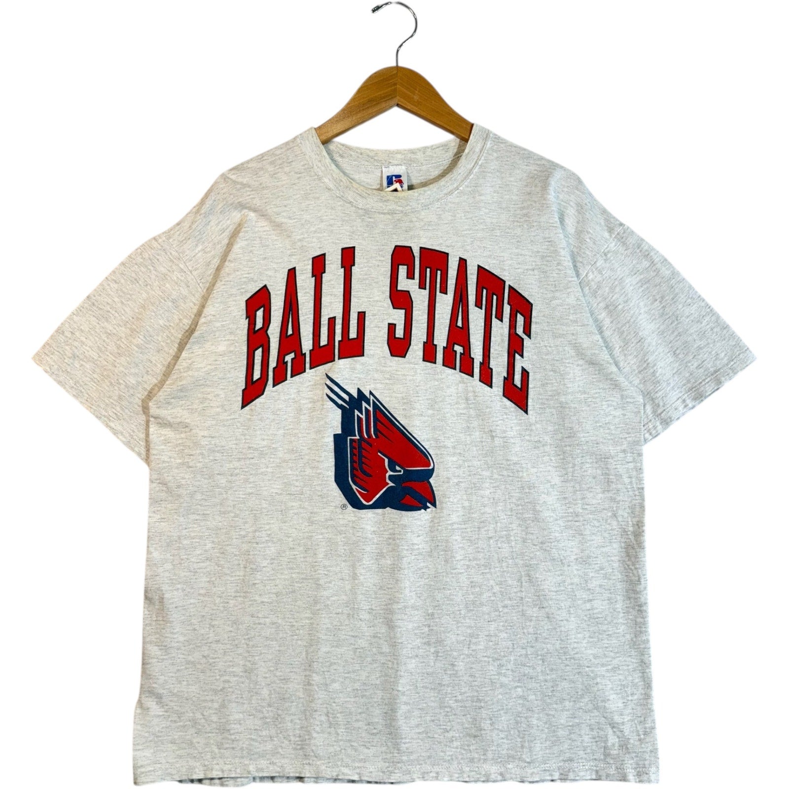 Vintage Ball State University Spellout Tee 90s