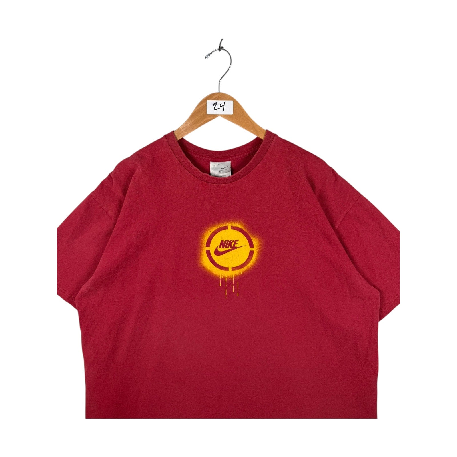 Vintage Nike Swoosh Spray Paint Graphic T-Shirt