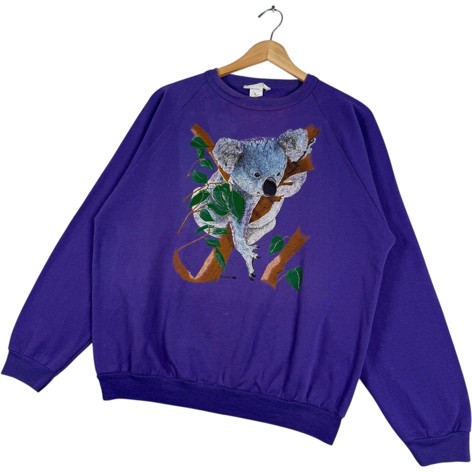 Vintage Climbing Koala Bear Nature Pullover Crewneck