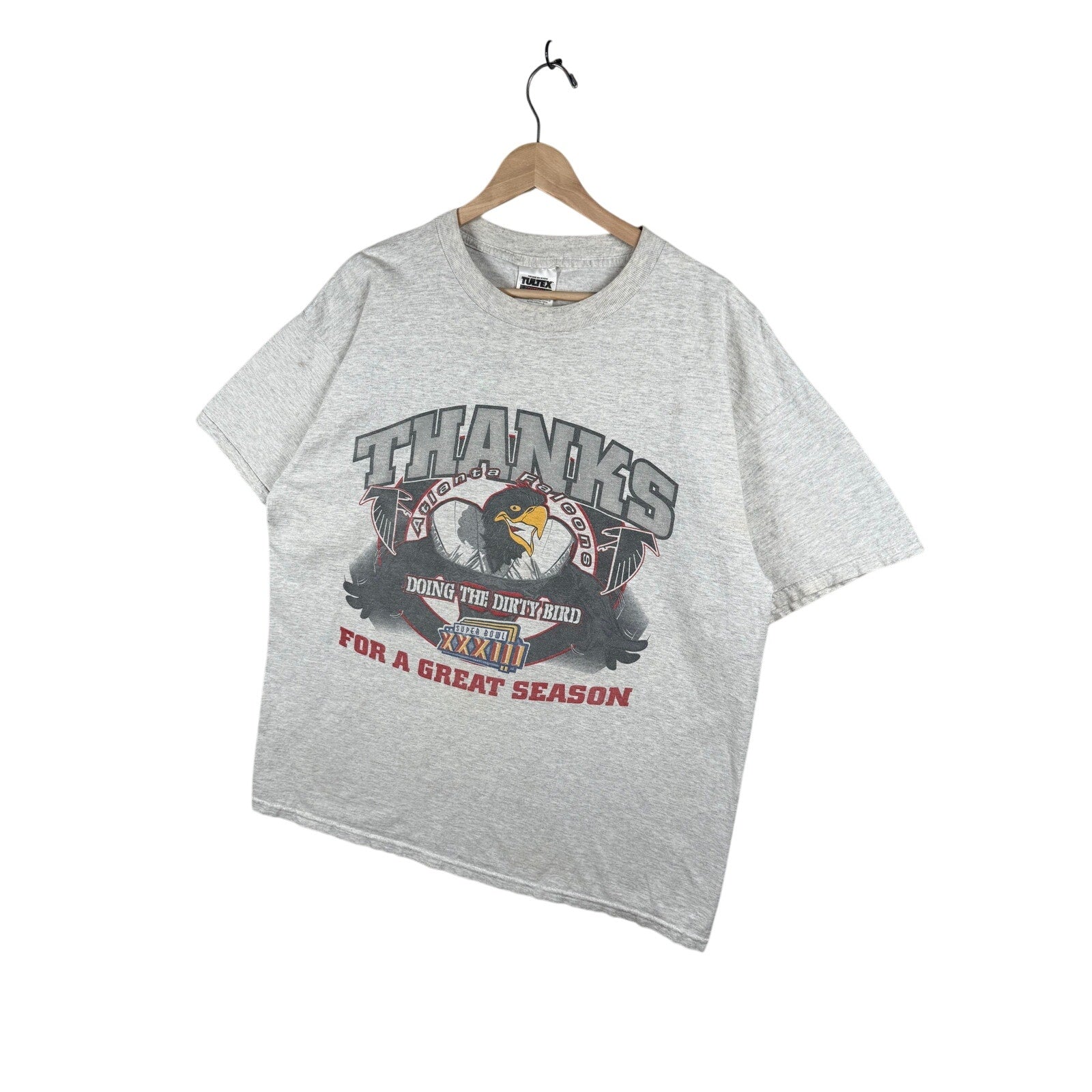 Vintage Atlanta Falcons Dirty Bird NFL Super Bowl XXXIII T-Shirt