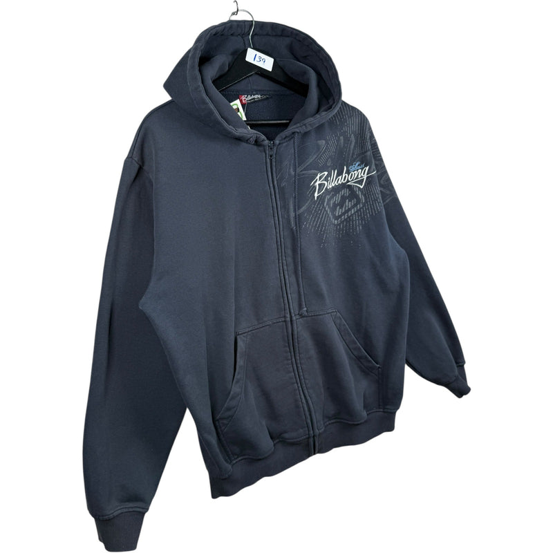 Vintage Billabong Full Zip Drawstring Hoodie