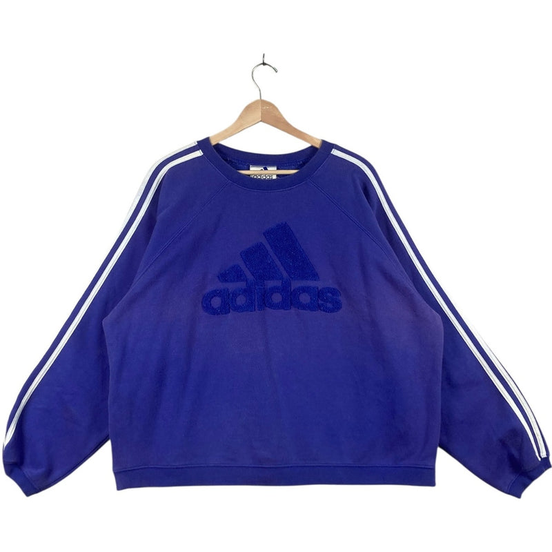 Vintage Adidas Trefoil Logo 3-Stripes Crewneck