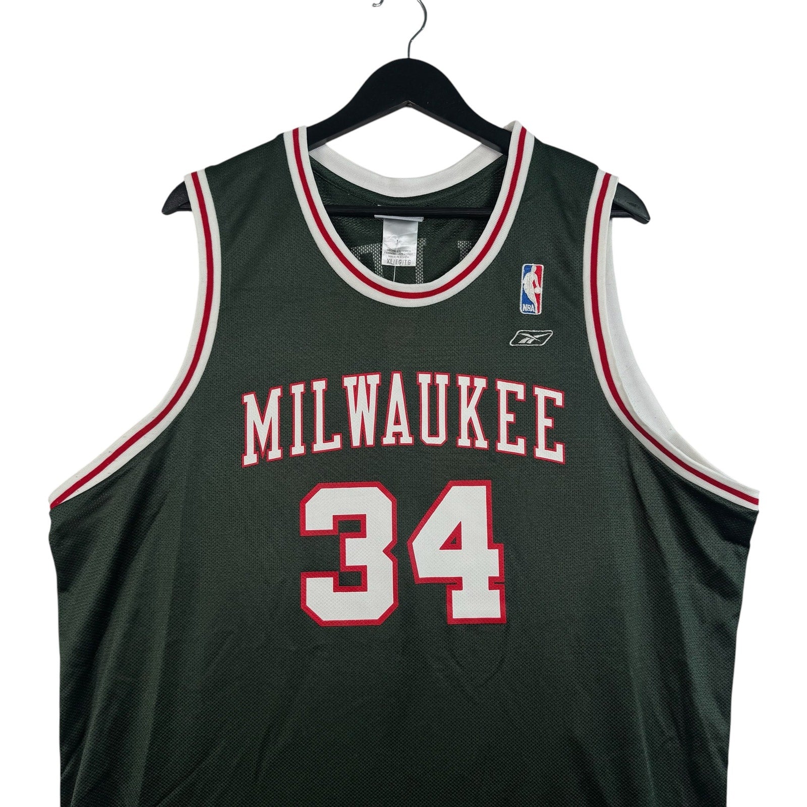 Vintage Milwaukee Bucks Ray Allen 34 NBA Jersey