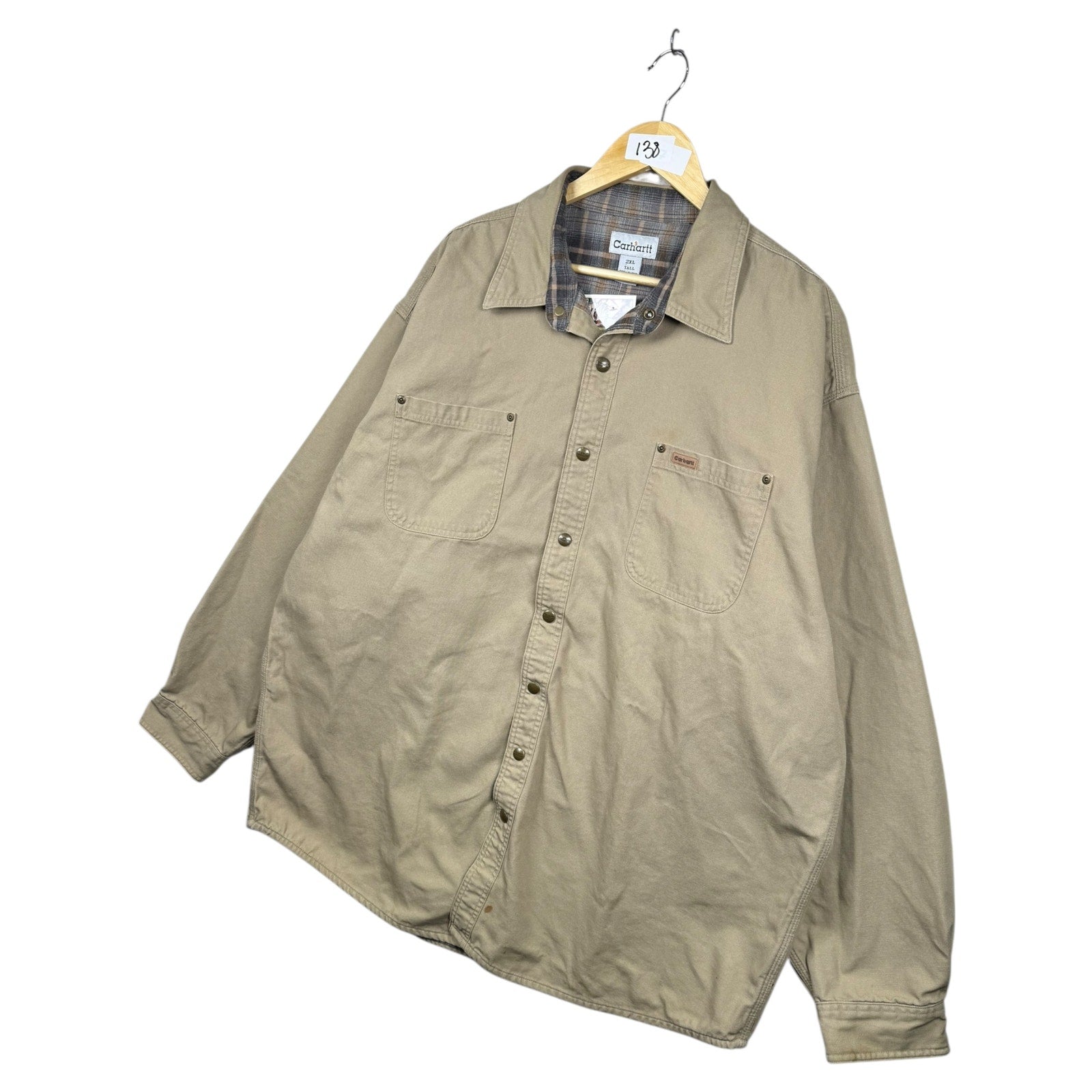 Vintage Carhartt Long Sleeve Button Up Shirt