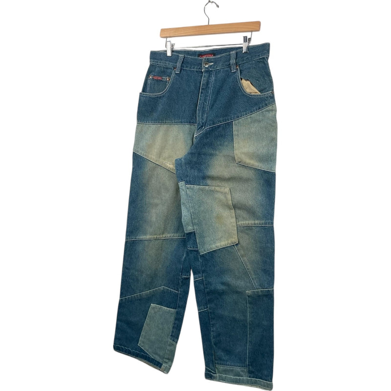 Vintage Metal Wide Leg Denim Jeans 36 x 31