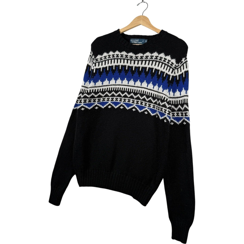 Vintage Polo Ralph Lauren Wrap Around Patterned Sweater