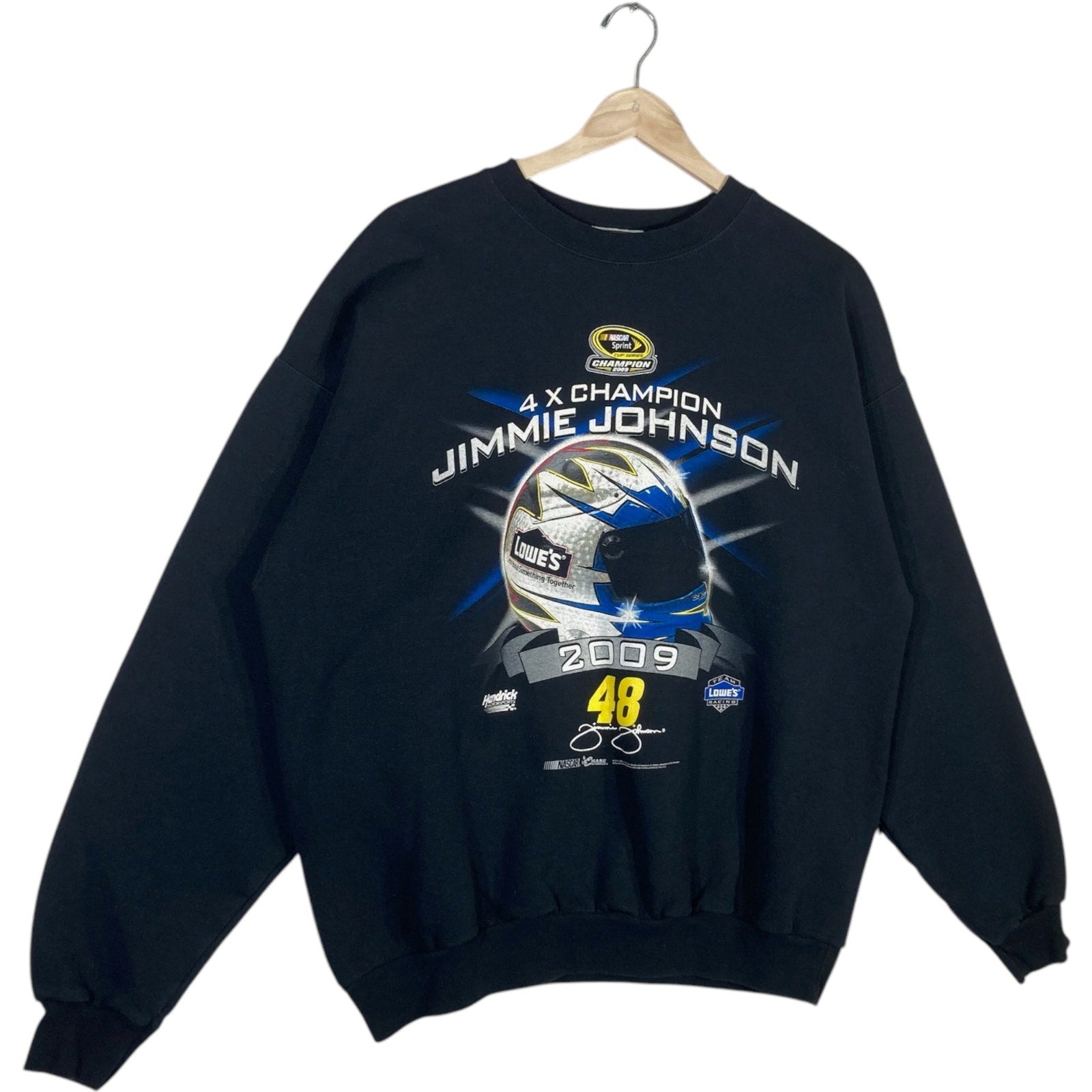 Vintage Nascar Jimmie Johnson 4x Champion Crewneck
