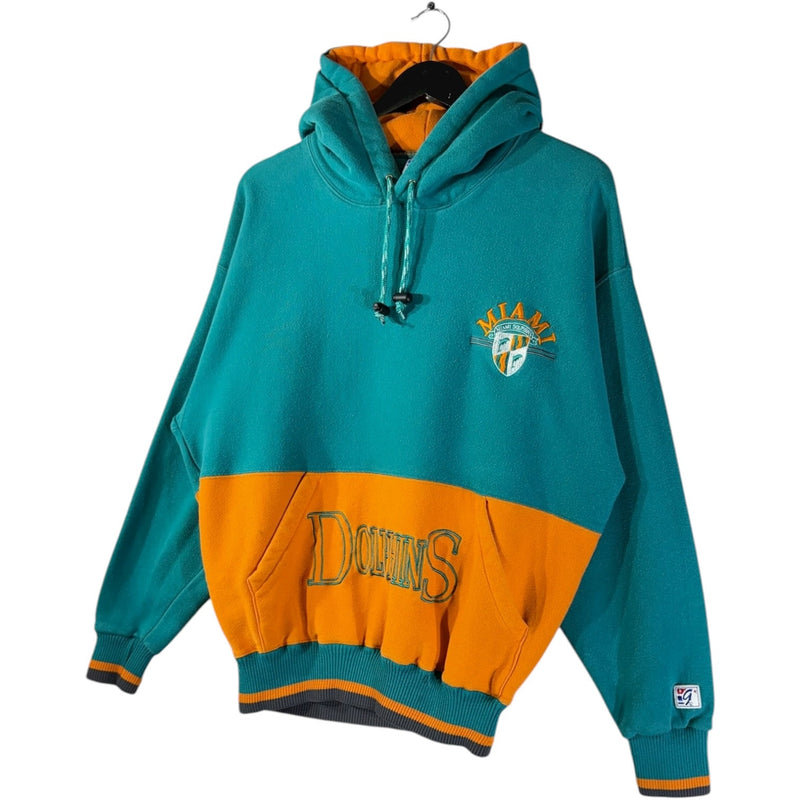 Vintage Miami Dolphins Embroidered Logo NFL Hoodie