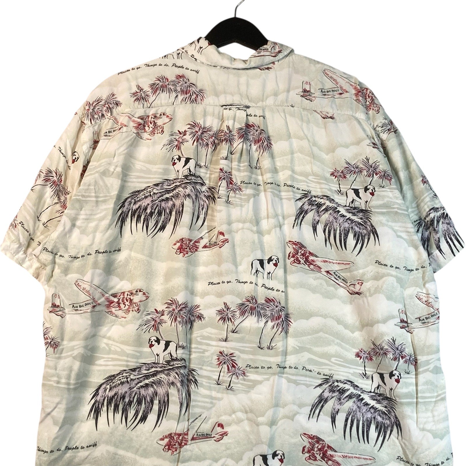 Vintage Big Dogs Hawaiian Short Sleeve Button Up