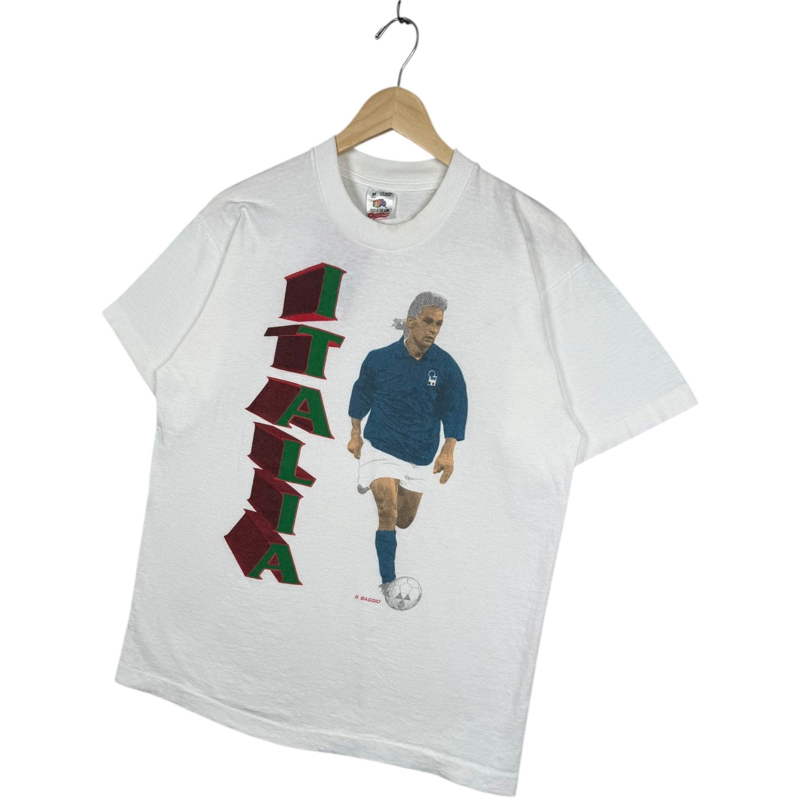Vintage Roberto Baggio Italia Soccer T-Shirt