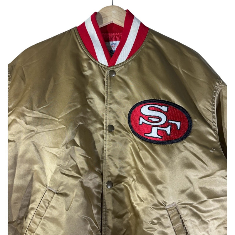 Vintage Starter San Francisco 49ers Satin Bomber Jacket