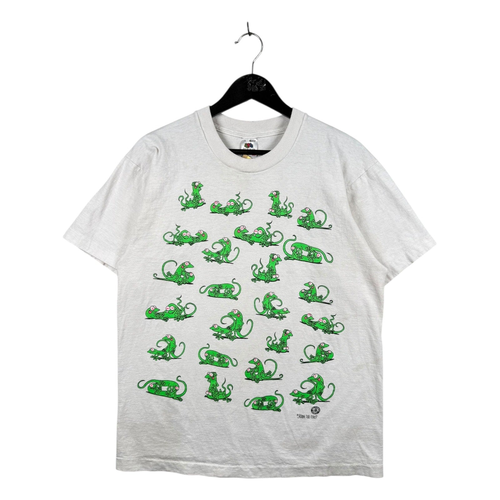 Vintage Gecko Lizard Sexual Graphic T-Shirt