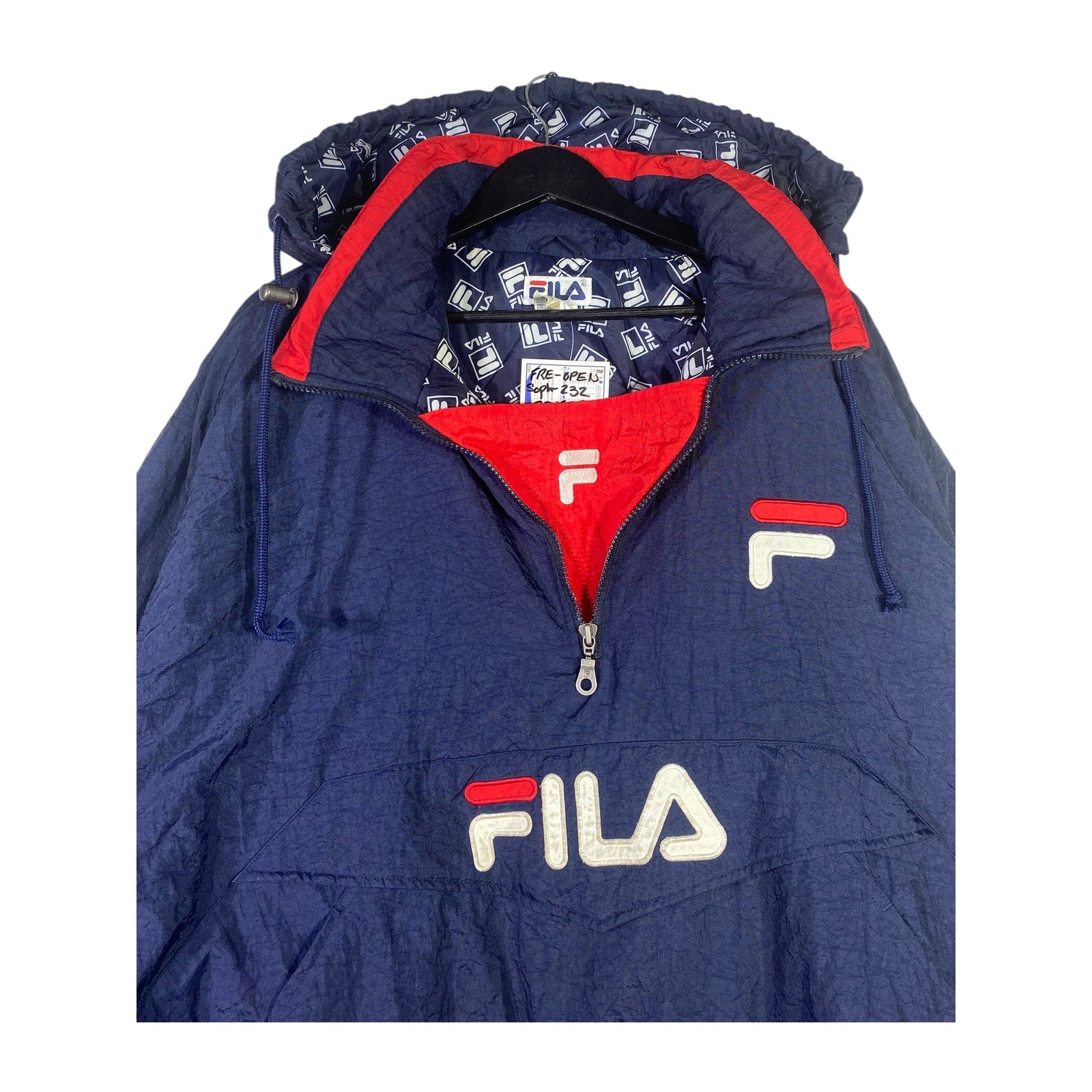 Vintage Fila 1/2 Zip Pullover Jacket Windbreaker