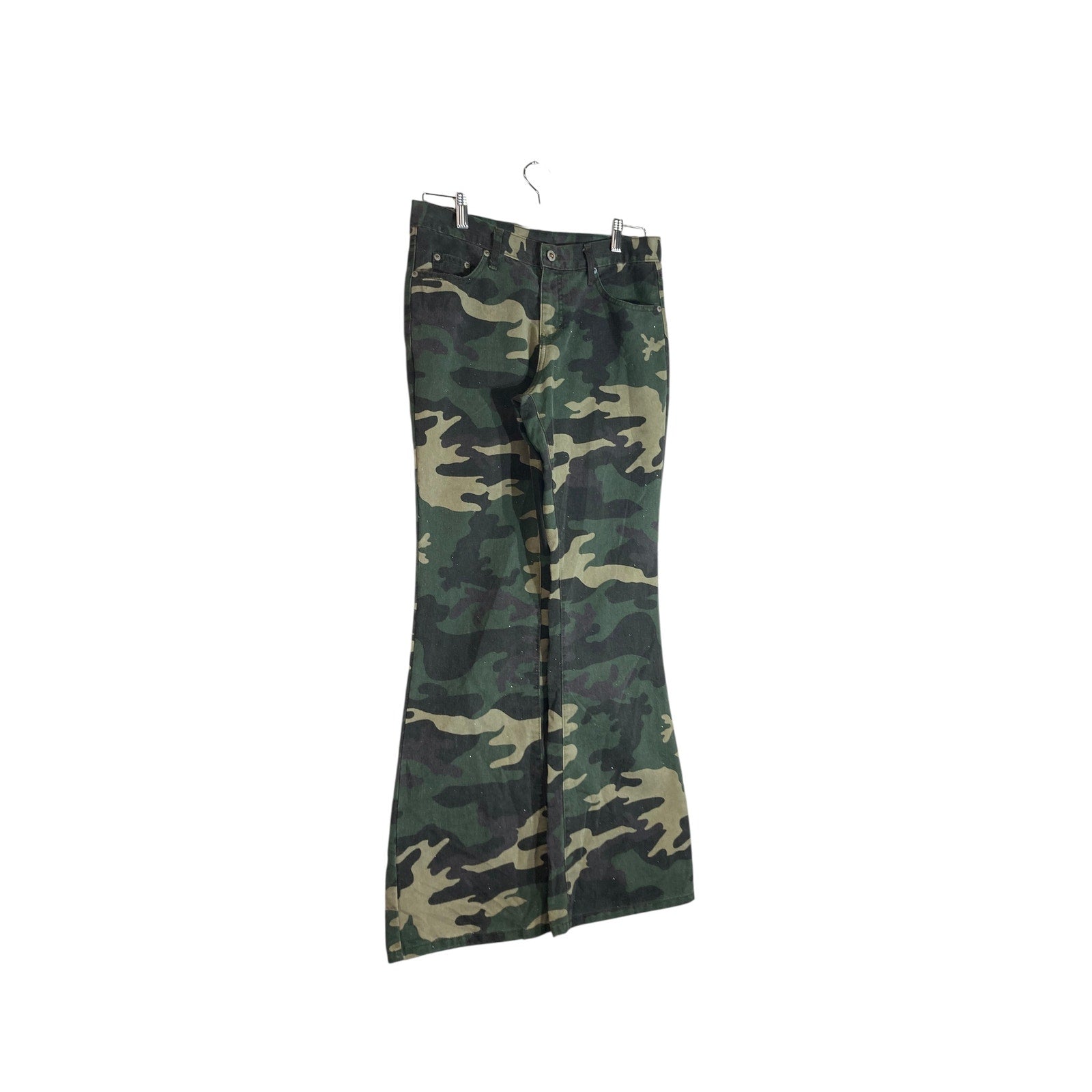 Vintage Camo Flared Pants 28x30