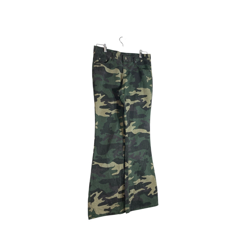 Vintage Camo Flared Pants 28x30