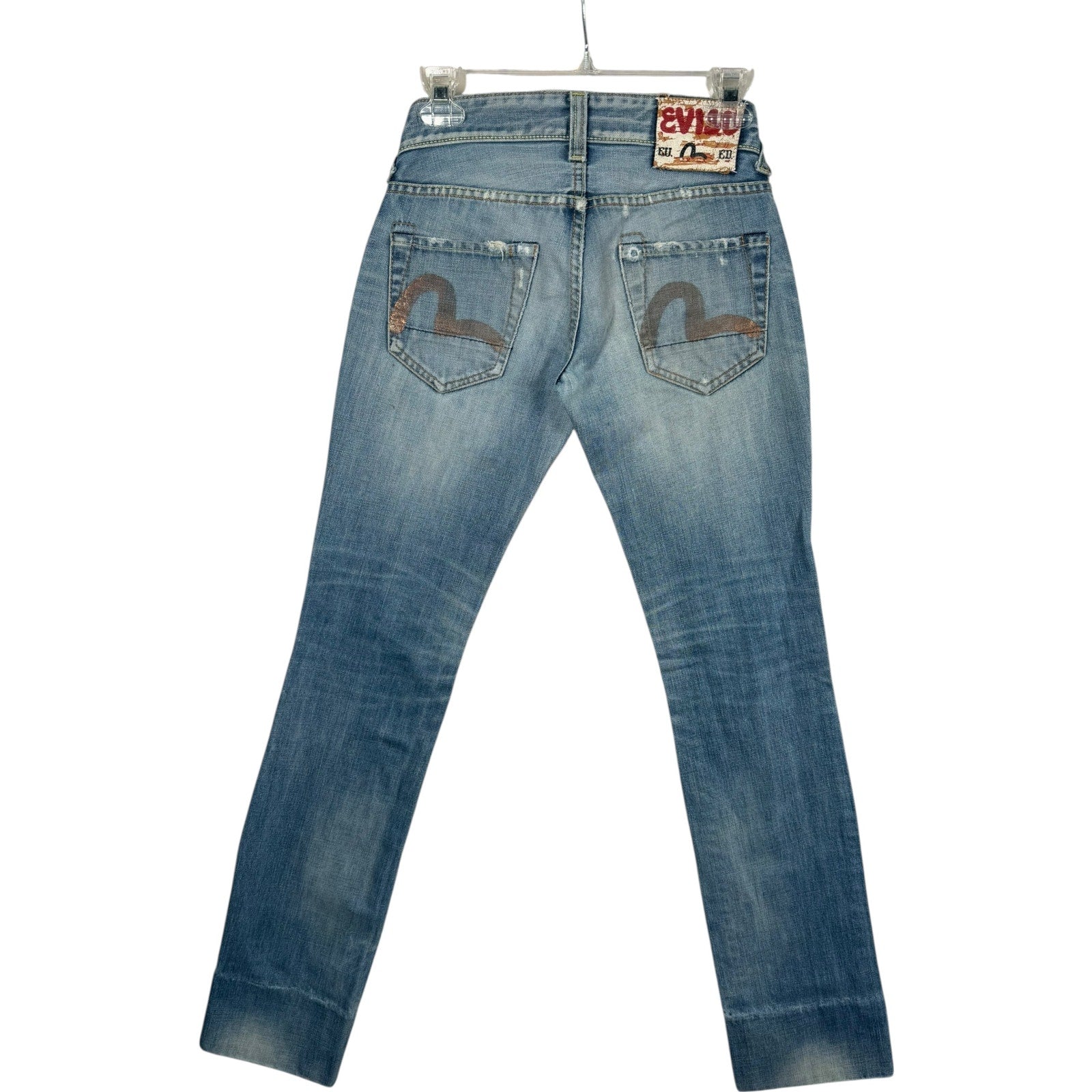 Vintage Evisu Slim Fit Seagull Logo Denim Jeans 29