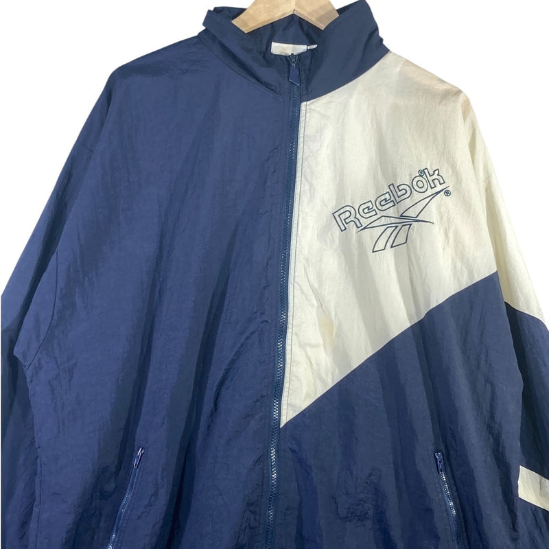 Vintage Reebok Color Block Full Zip Windbreaker Jacket