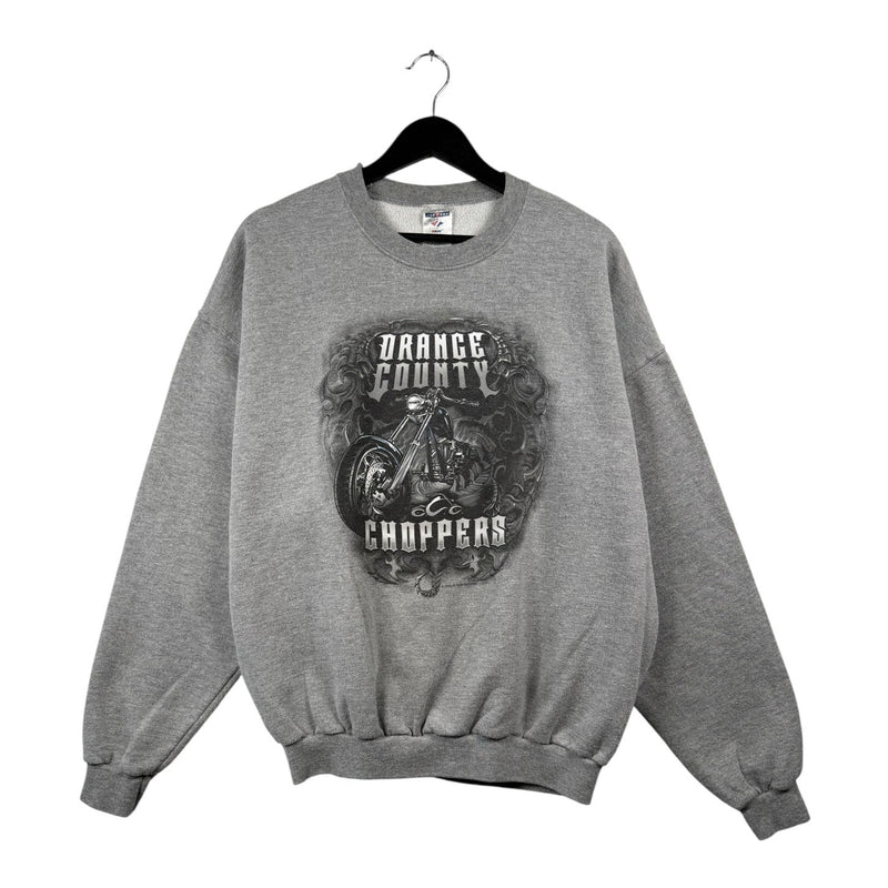 Vintage Orange County Choppers OCC Motorcycle Crewneck