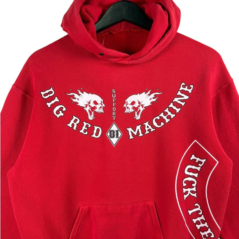 Vintage Big Red Machine 81 Print Hoodie