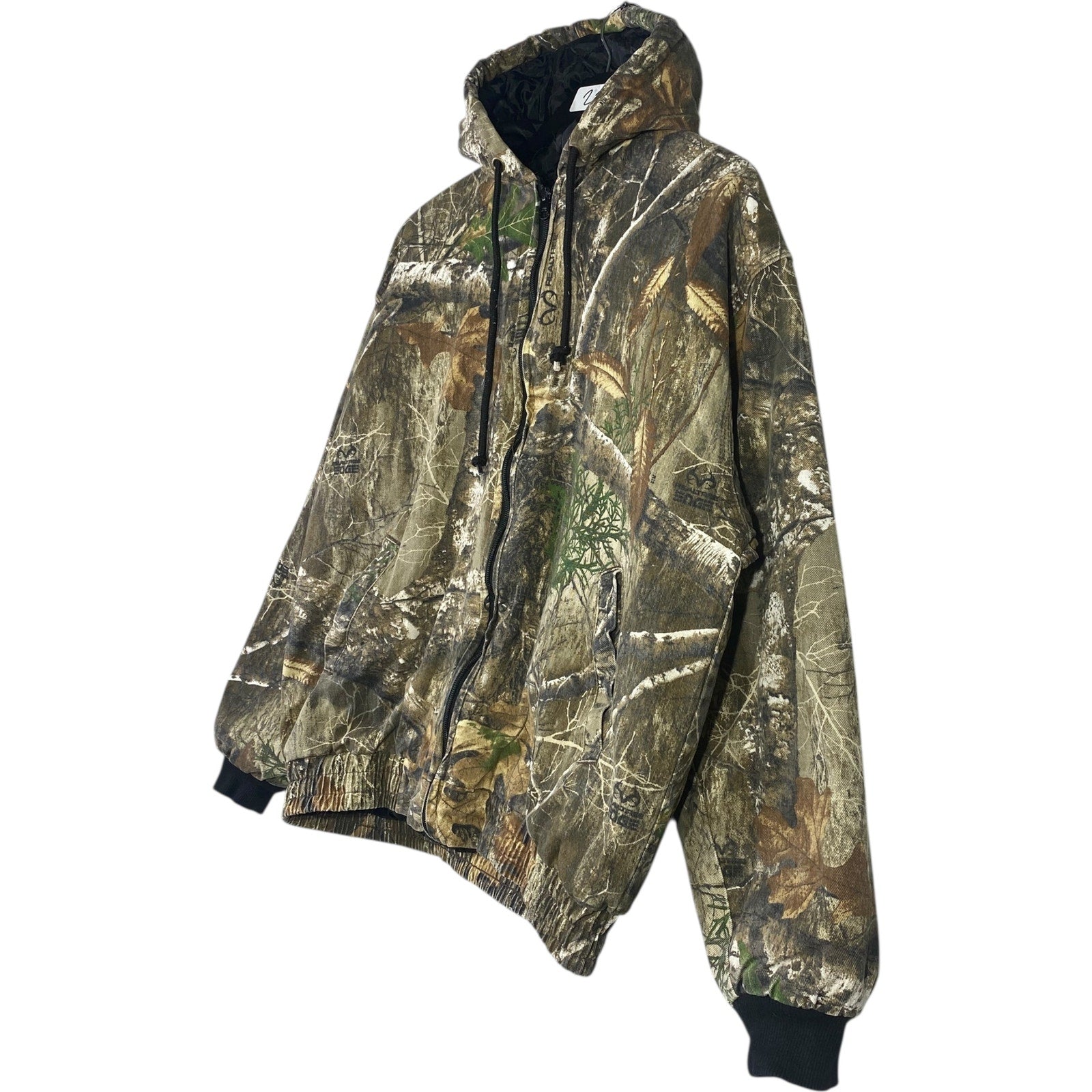 Vintage Real Tree Camouflage Hunting Hoodie Jacket