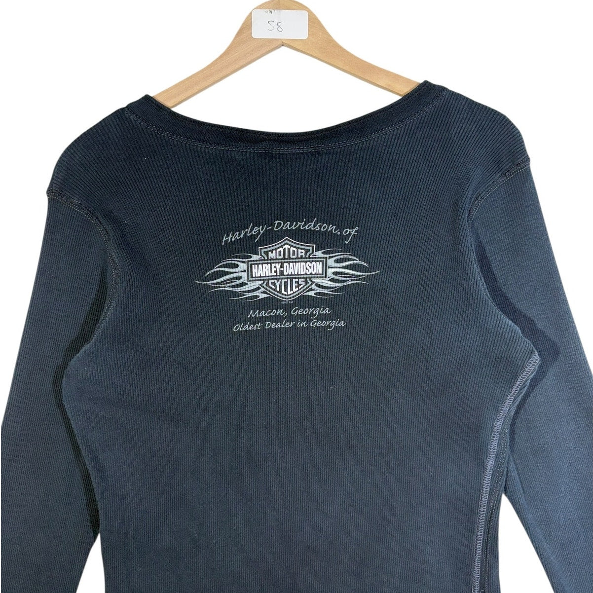 Vintage Women's Harley-Davidson V Neck Long Sleeve T-Shirt