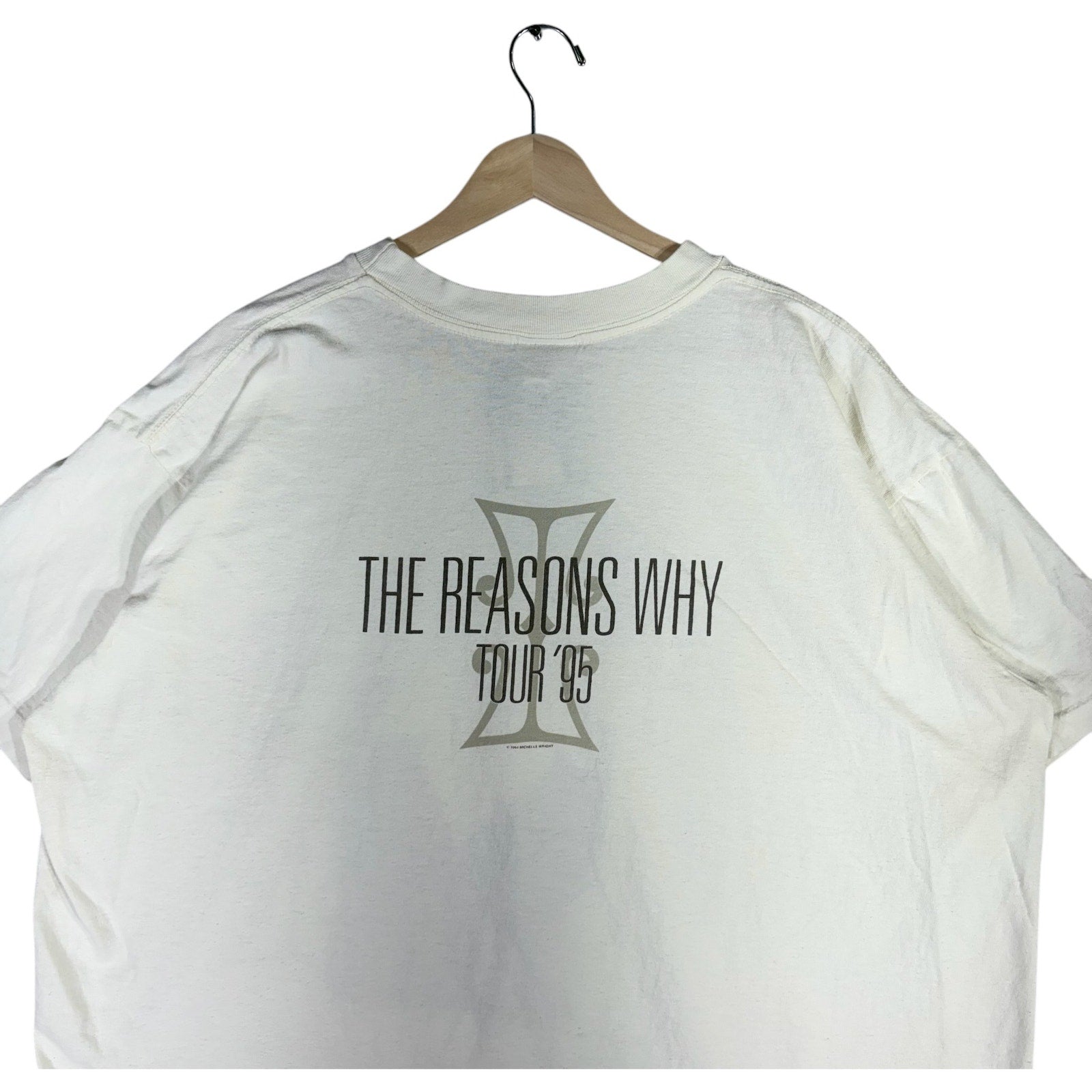 Vintage Michel Wright The Reasons Why Tour Tee 90s