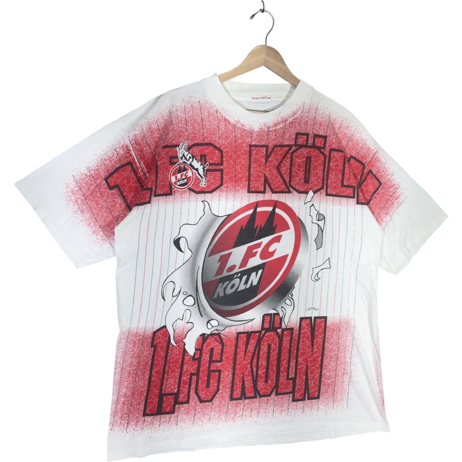 Vintage 1. FC Koln Team Logo Breakthrough AOP Soccer Tee
