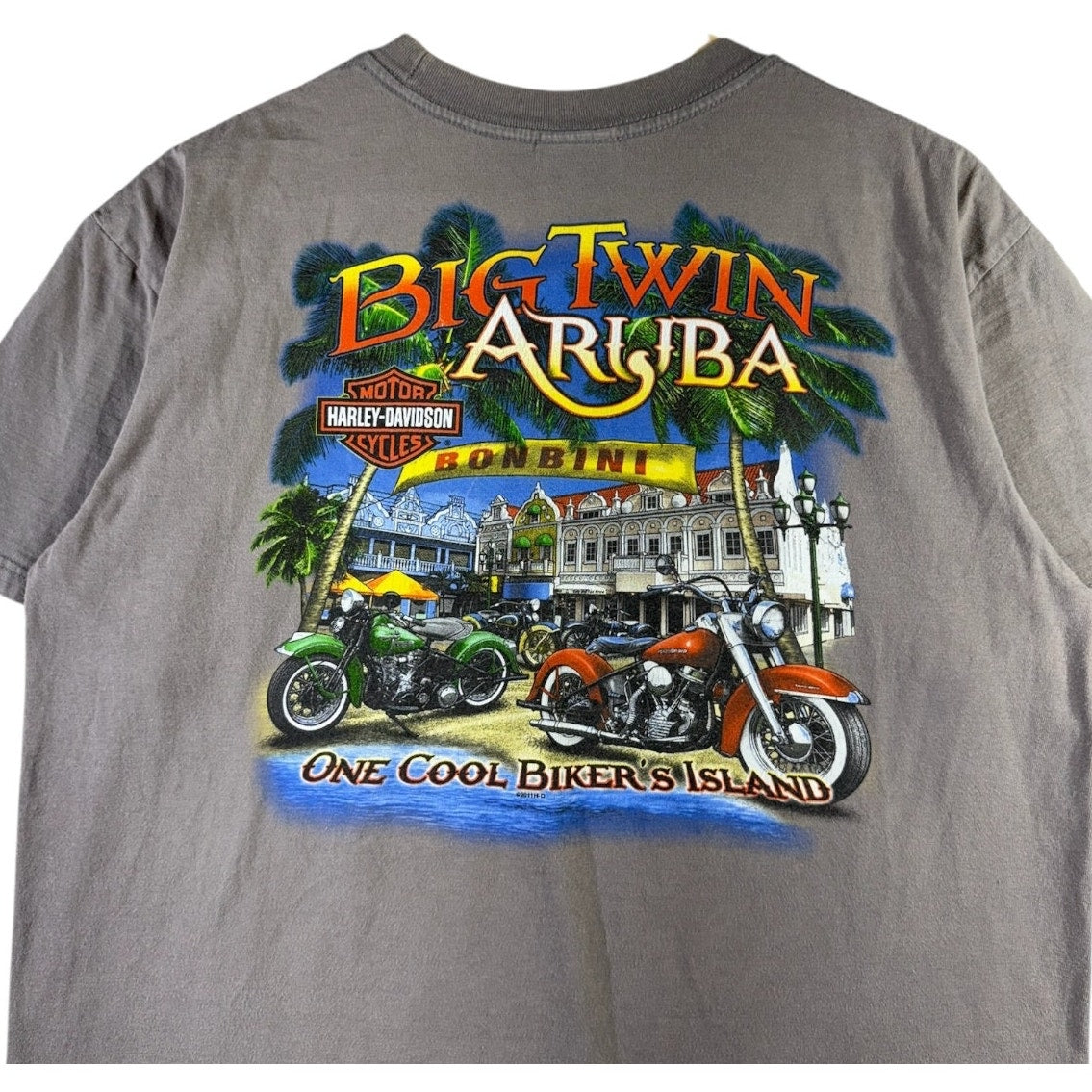 Vintage Harley Davidson Motorcycle Graphic T-Shirt