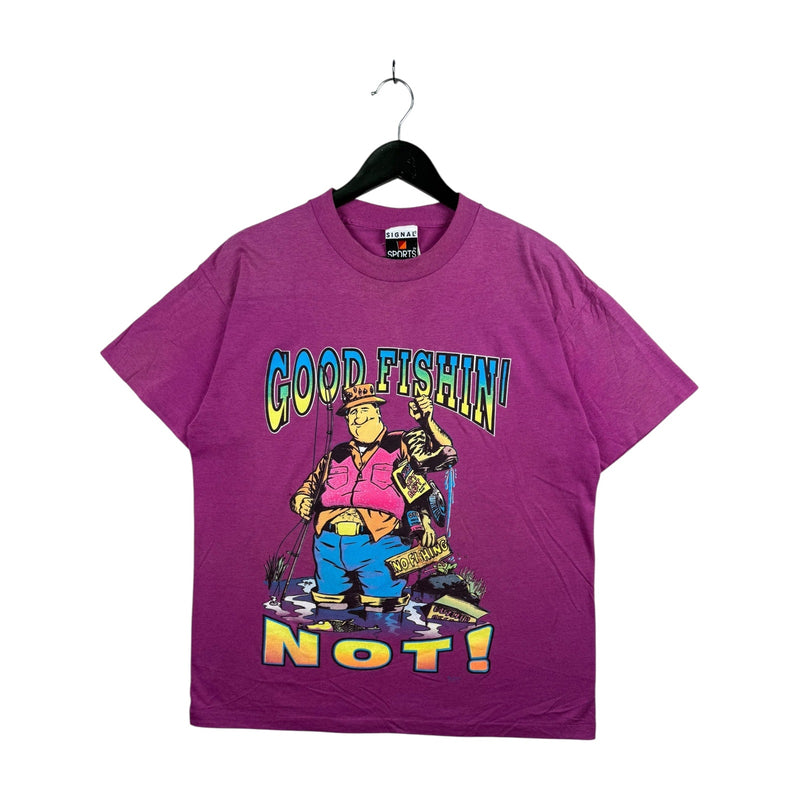 Vintage Good Fishin' Not! Graphic T-Shirt