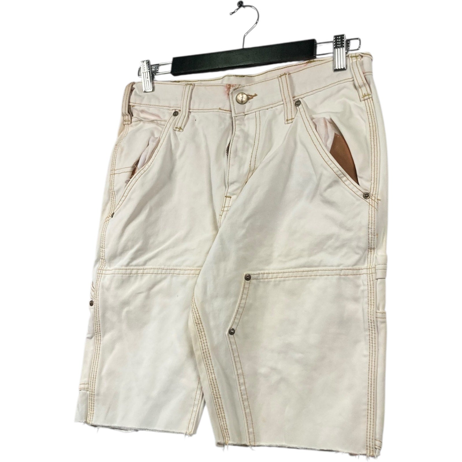 Vintage Carhartt Utility Pockets Cut-out Cargo Shorts 32