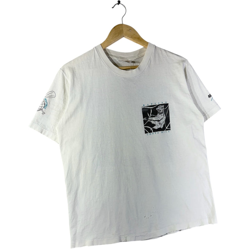 Vintage Rafting Costa Rica Sloth Graphic T-Shirt