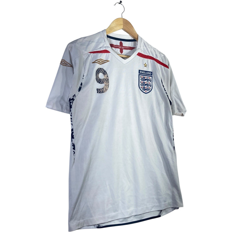 Vintage England Umbro #9 FIFA Soccer Jersey