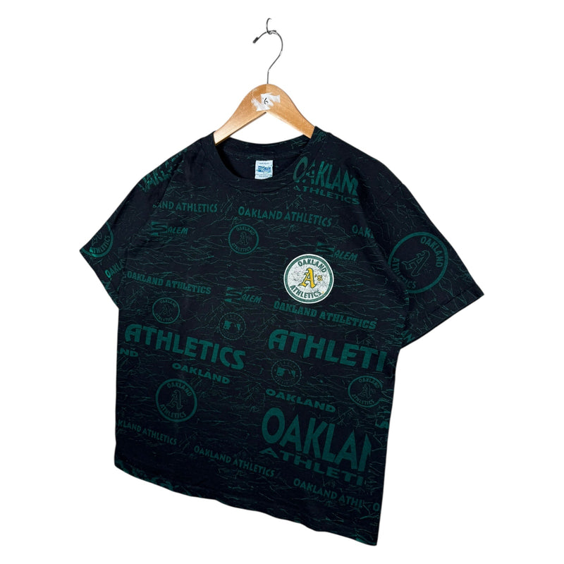 Vintage Oakland Athletics MLB All Over Print Baseball T-Shirt