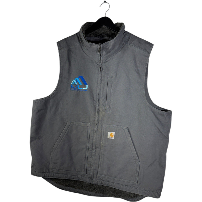 Vintage Carhartt Canvas Sherpa Lined Workwear Vest