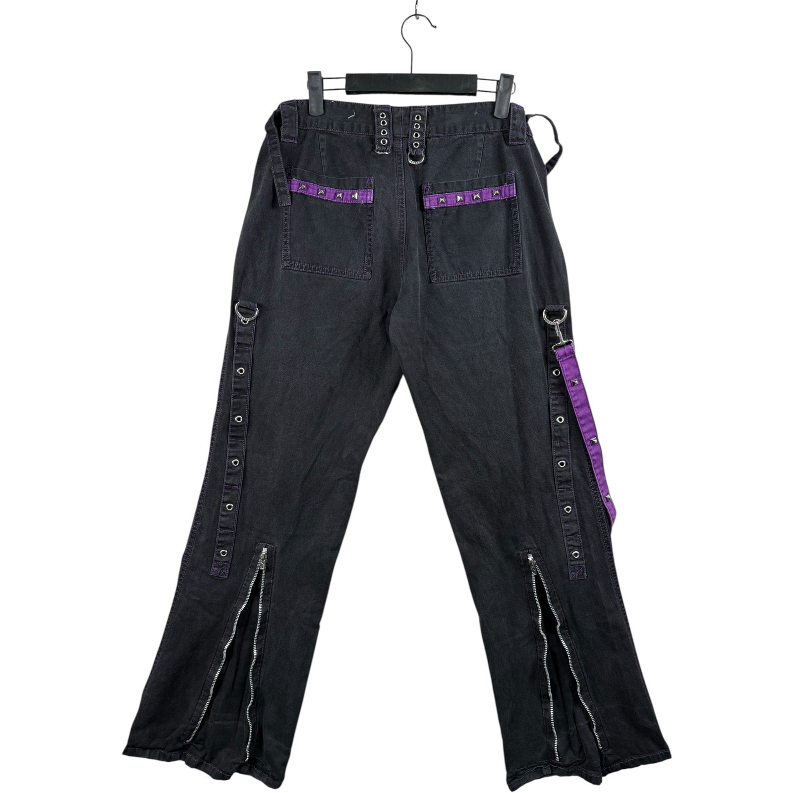 Vintage Tripp NYC Goth Rave Bondage Straps Pants 35