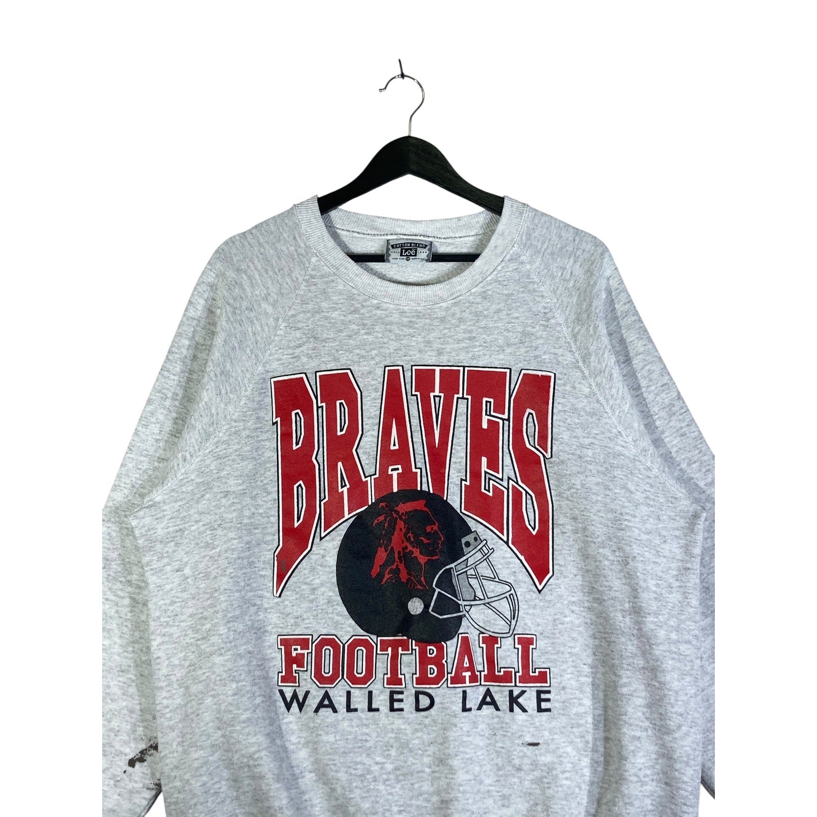 Vintage Walled Lake Braves Football Crewneck