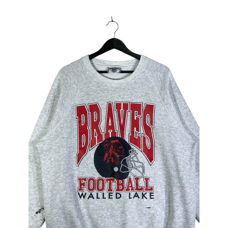 Vintage Walled Lake Braves Football Crewneck