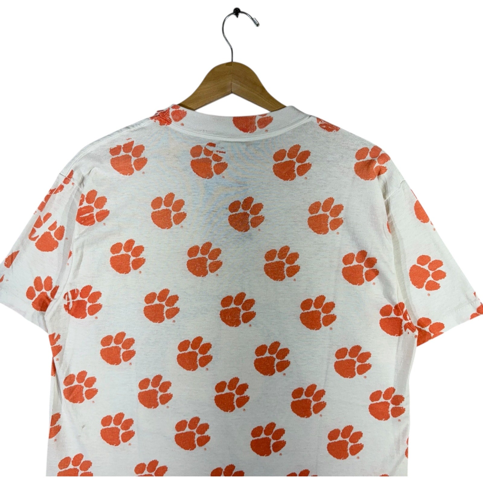 Vintage Clemson Tigers University AOP Tee