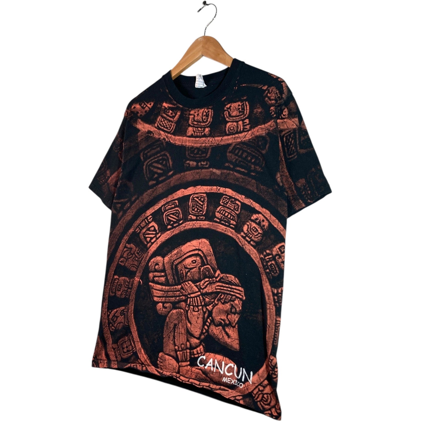Vintage Cancun Mexico Mayan Calendar Tribal T-Shirt