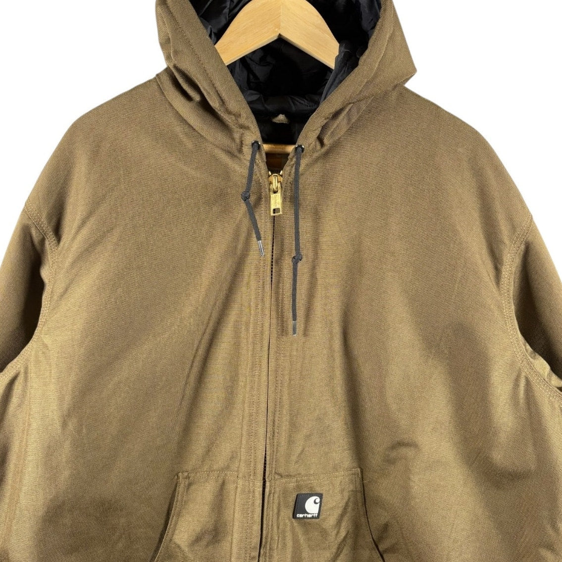 Vintage Carhartt Quilted Hooded Full Zip Workwear Jacket