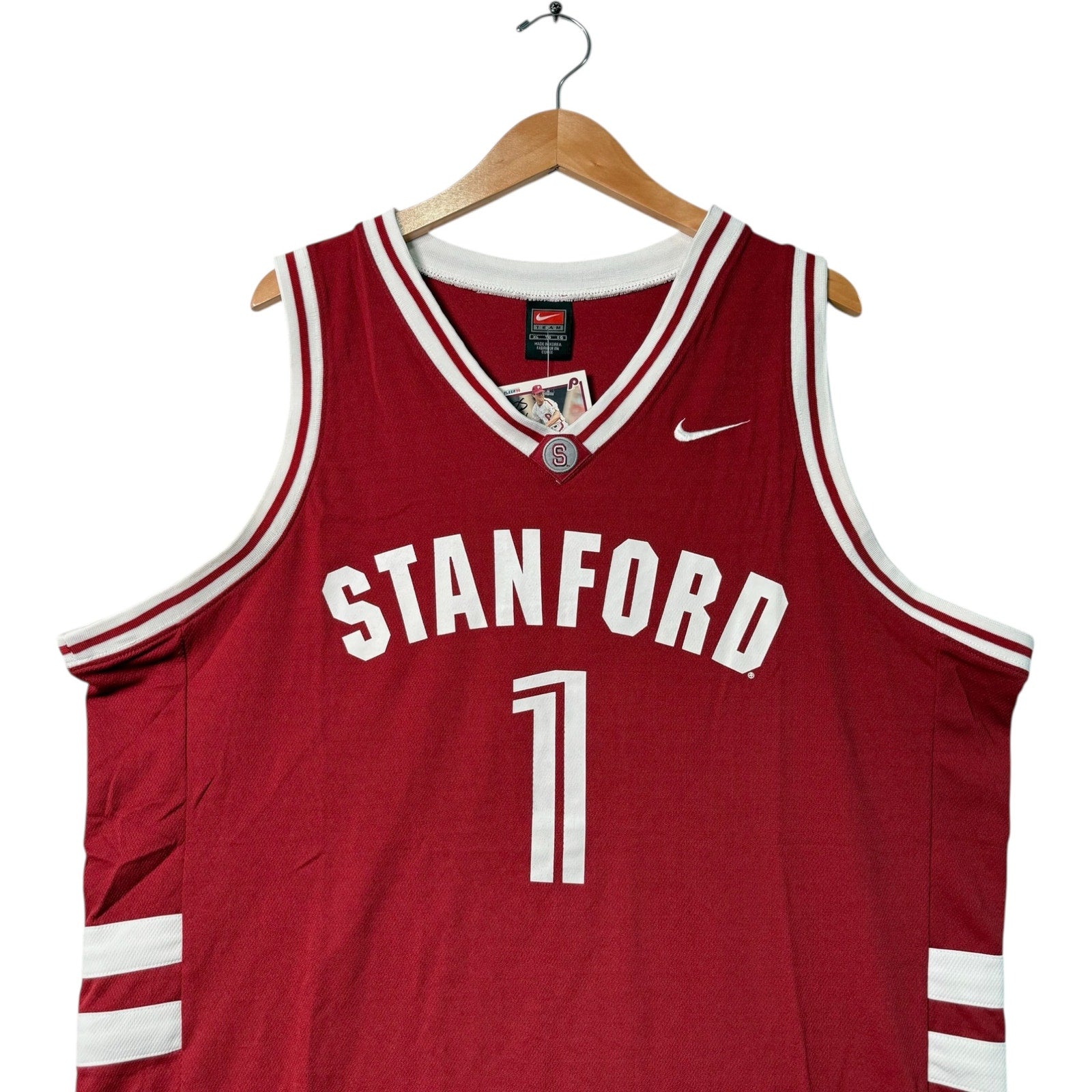 Vintage Nike University of Stanford Basketball Jersey