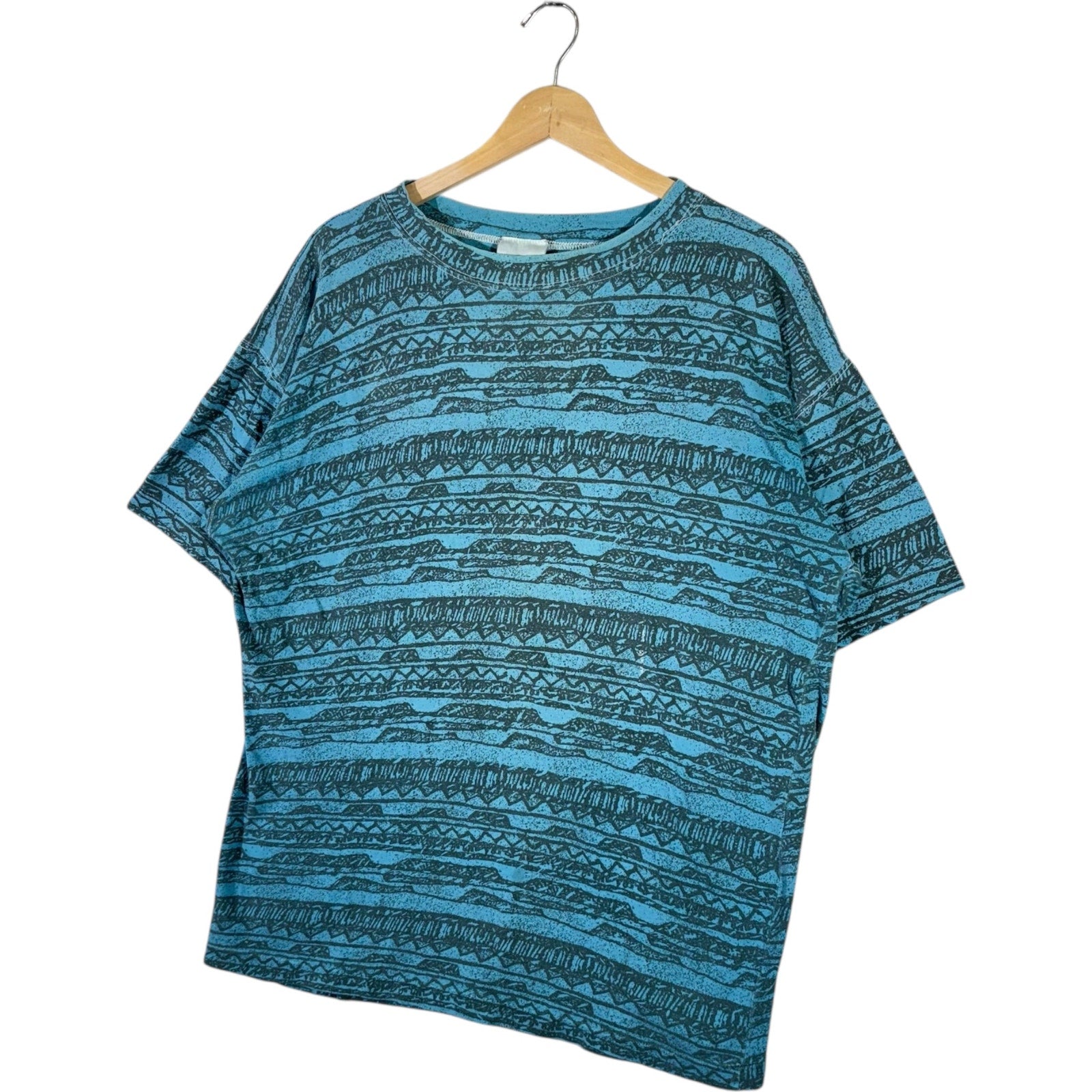 Vintage Abstract All Over Print Surf Tee